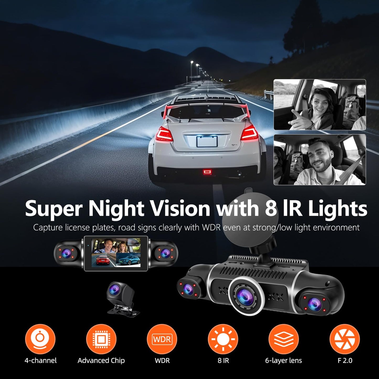 🎁LAST DAY UP TO 63% OFF🔥Full View Car Dash cam System