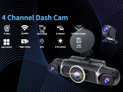 🎁LAST DAY UP TO 63% OFF🔥Full View Car Dash cam System