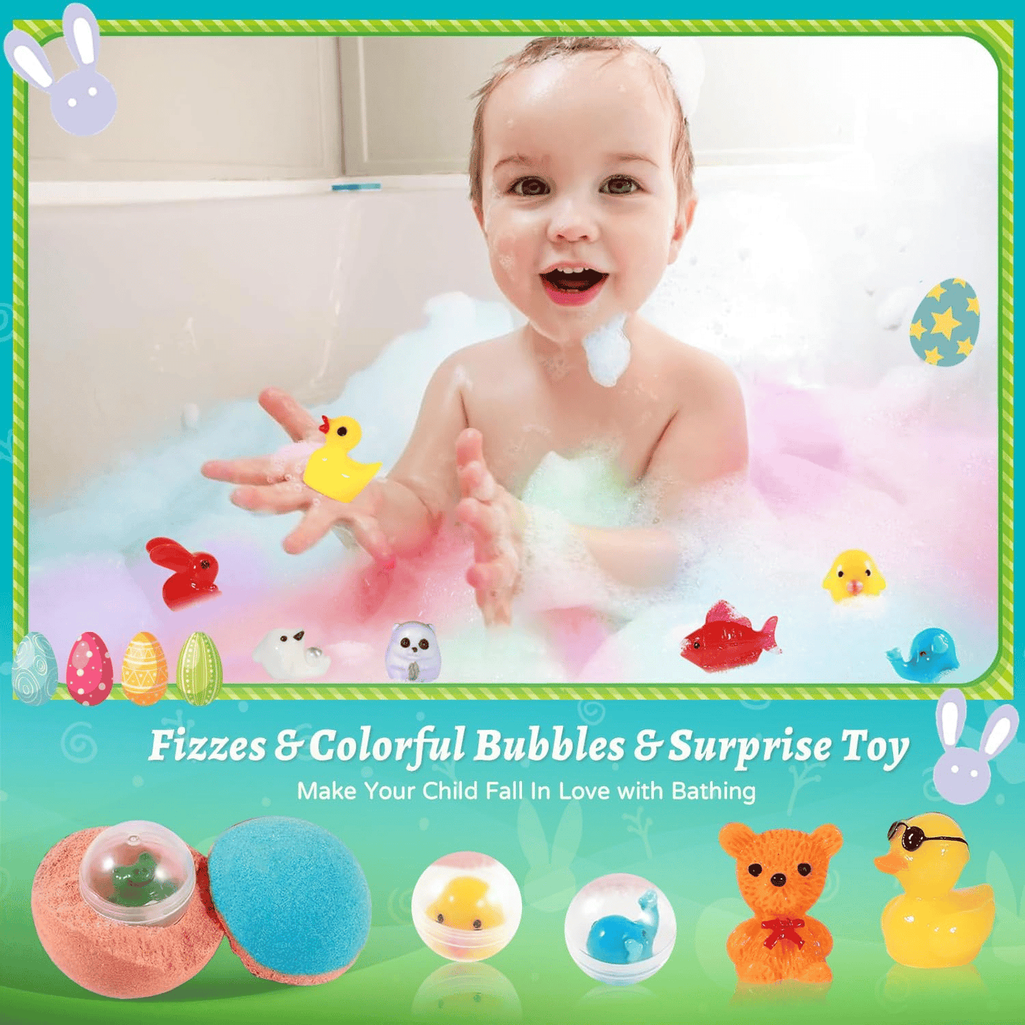 Zonister™ Bath Bombs – 12 Pack with Surprise for Kids