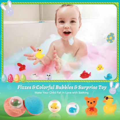 Zonister™ Bath Bombs – 12 Pack with Surprise for Kids