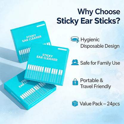 🔥Last Day 60% OFF 💦Sticky Ear Cleaning Sticks – Gentle, Visible Ear Care