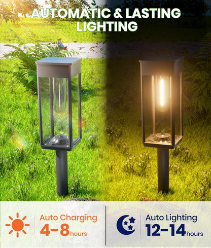 🌟 Special Offer🔥Elegant Solar Pathway Lights – Auto On/Off & Waterproof for Garden & Yard
