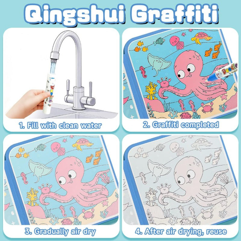Water Coloring Book Set