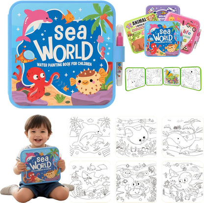 Water Coloring Book Set