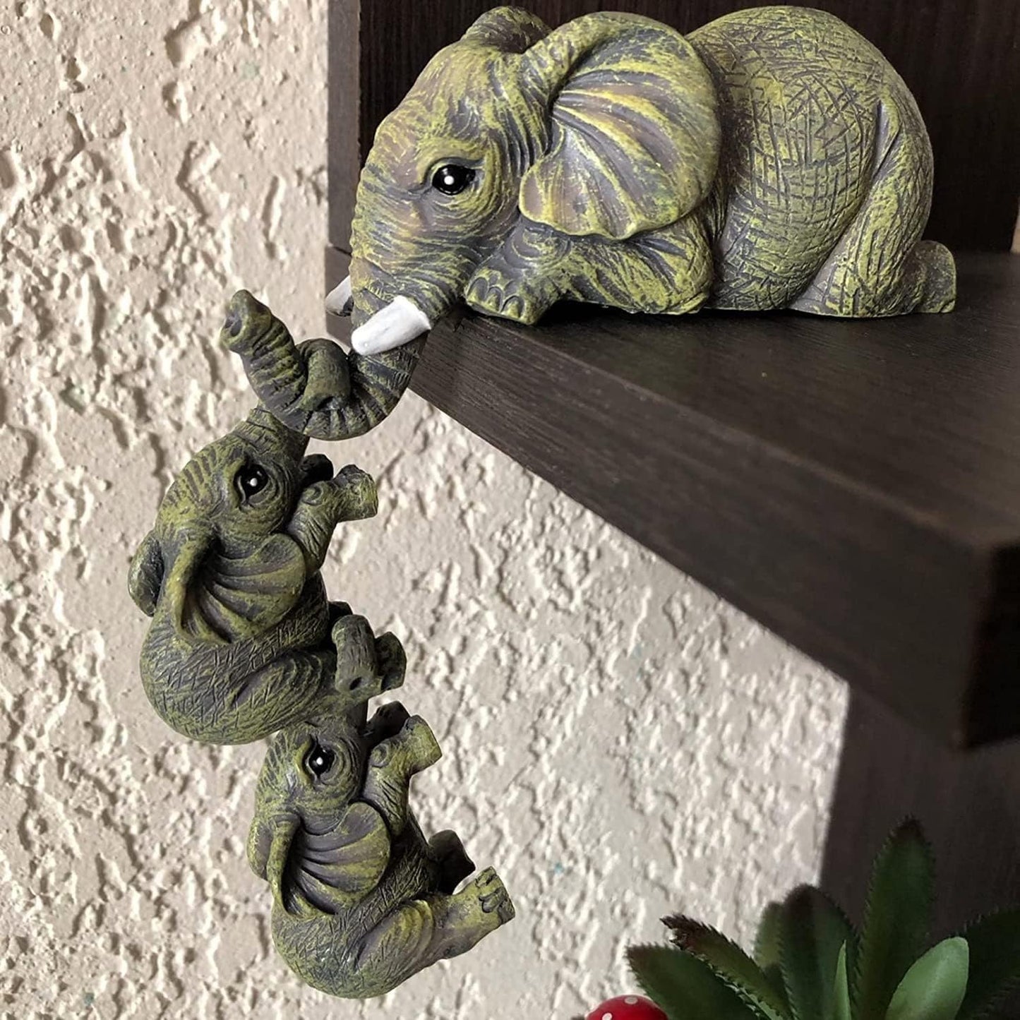 🐘Mothers Day Gifts❤Elephant Shelf Sitter 3Pcs Set