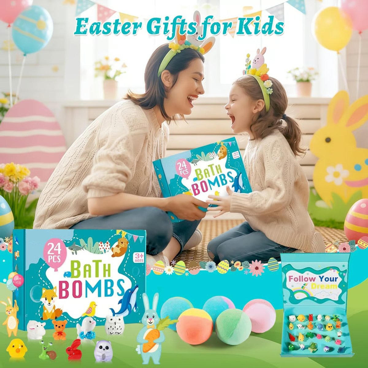 Zonister™ Bath Bombs – 12 Pack with Surprise for Kids