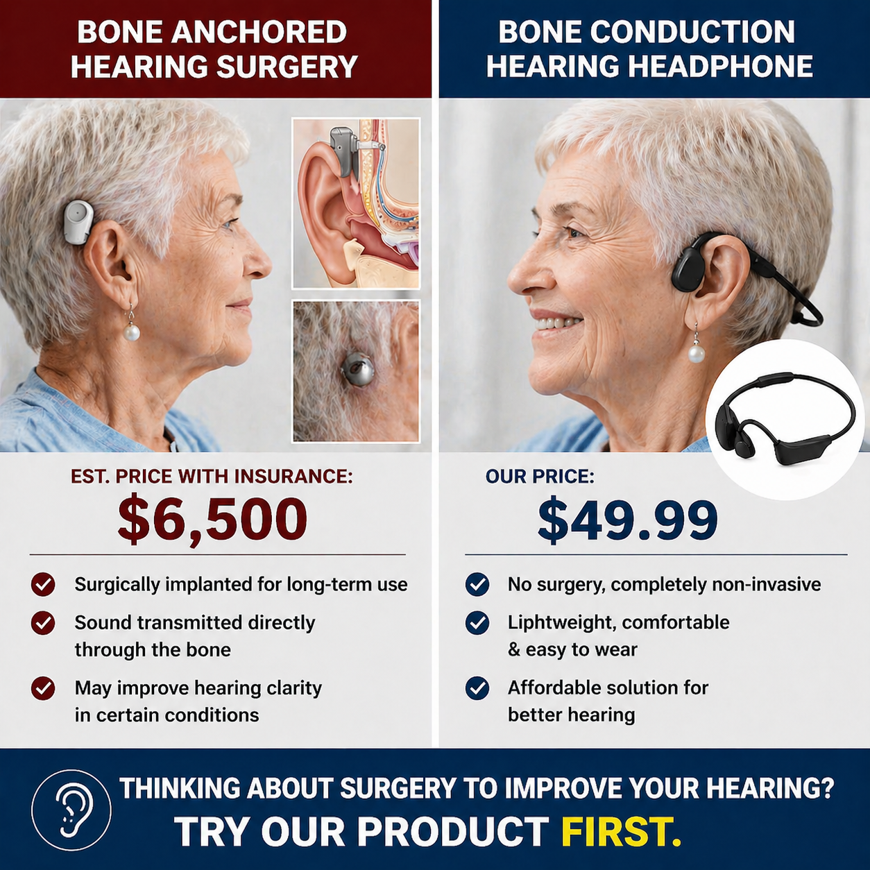 Bluetooth Smart AI Hearing Aids