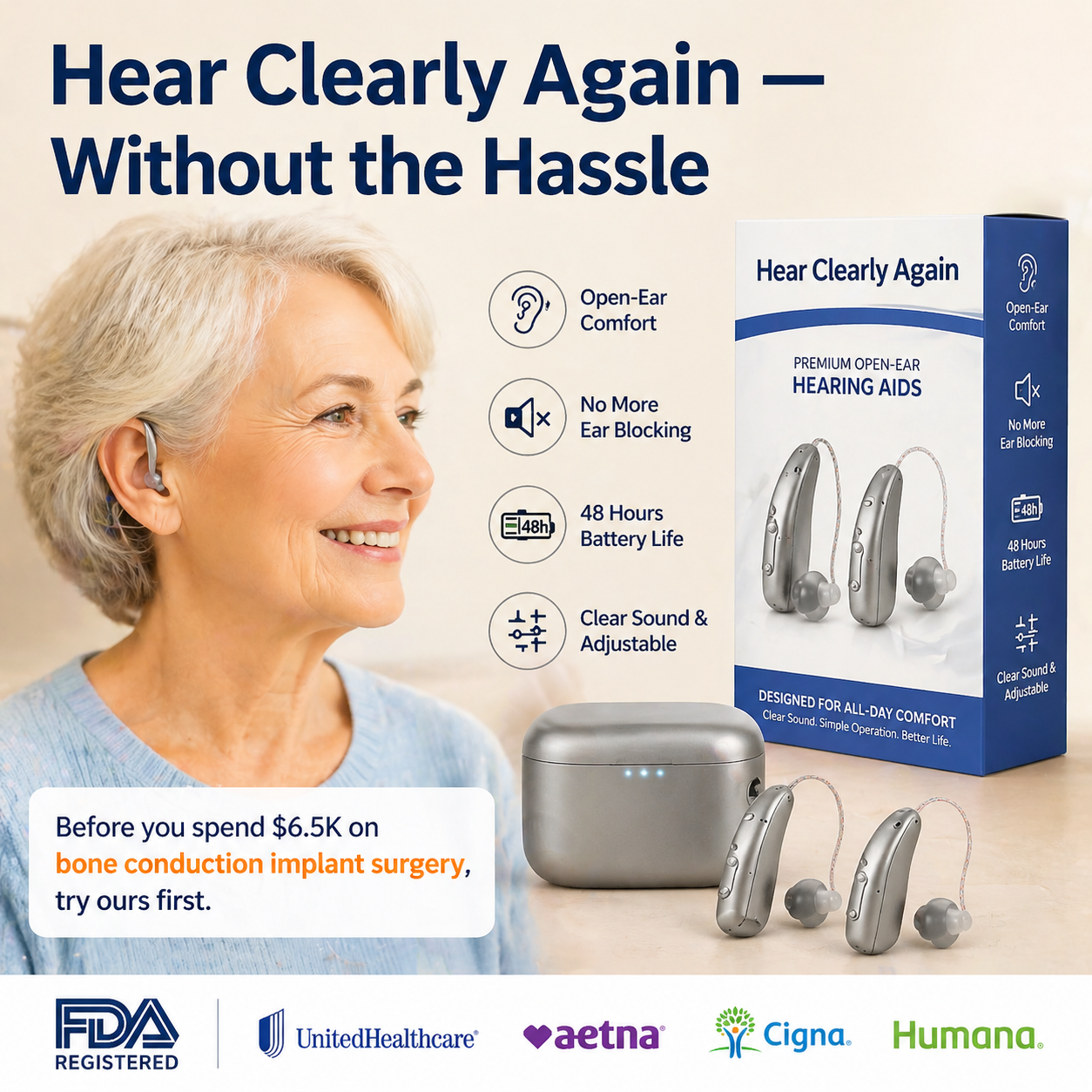 Bluetooth Smart AI Hearing Aids