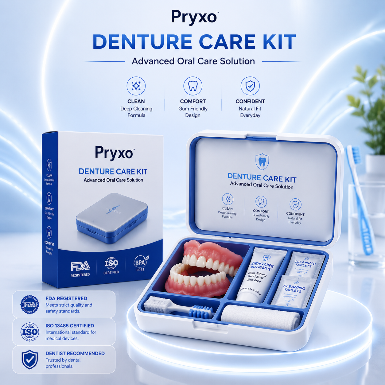 70% off! ⏰Pryxo™ Complete Dentures