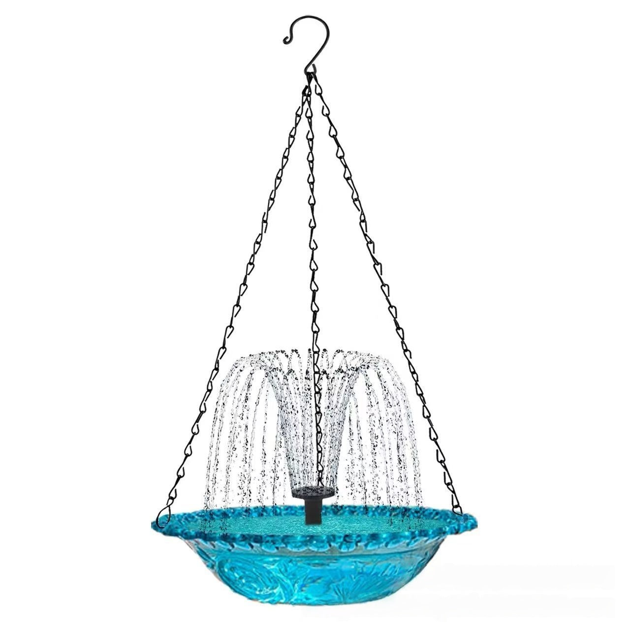 🔥Last 4 hours Hot Sale 50%🐦Solar Cascade Hanging Bird Bath Fountain