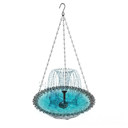 🔥Last 4 hours Hot Sale 50%🐦Solar Cascade Hanging Bird Bath Fountain