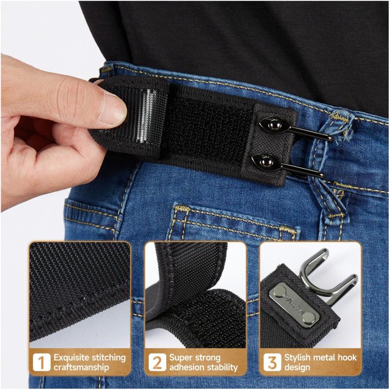 ✨Tactical Metal Hook Elastic Belt (Unisex) - Patented No - Buckle Invisible Design | Soft Adjustable Side