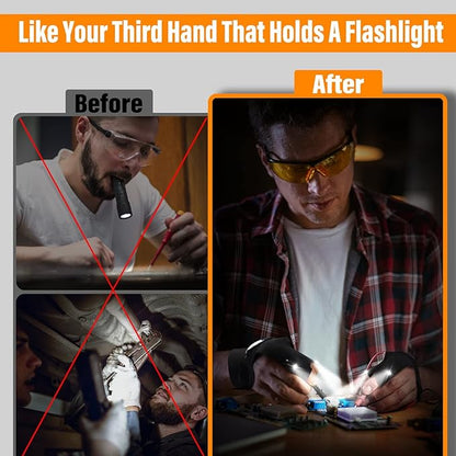 Hands-Free LED Half Finger Gloves