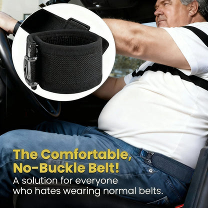 ✨Tactical Metal Hook Elastic Belt (Unisex) - Patented No - Buckle Invisible Design | Soft Adjustable Side