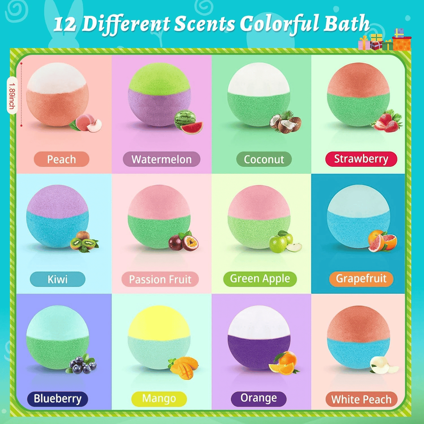 Zonister™ Bath Bombs – 12 Pack with Surprise for Kids