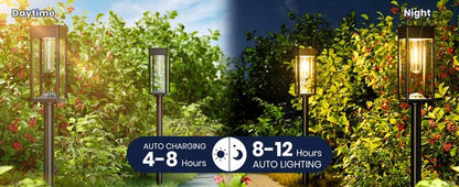 🌟 Special Offer🔥Elegant Solar Pathway Lights – Auto On/Off & Waterproof for Garden & Yard