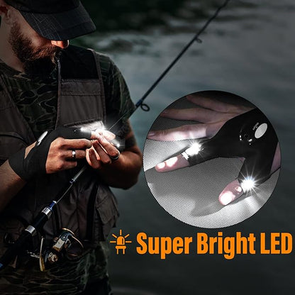 Hands-Free LED Half Finger Gloves